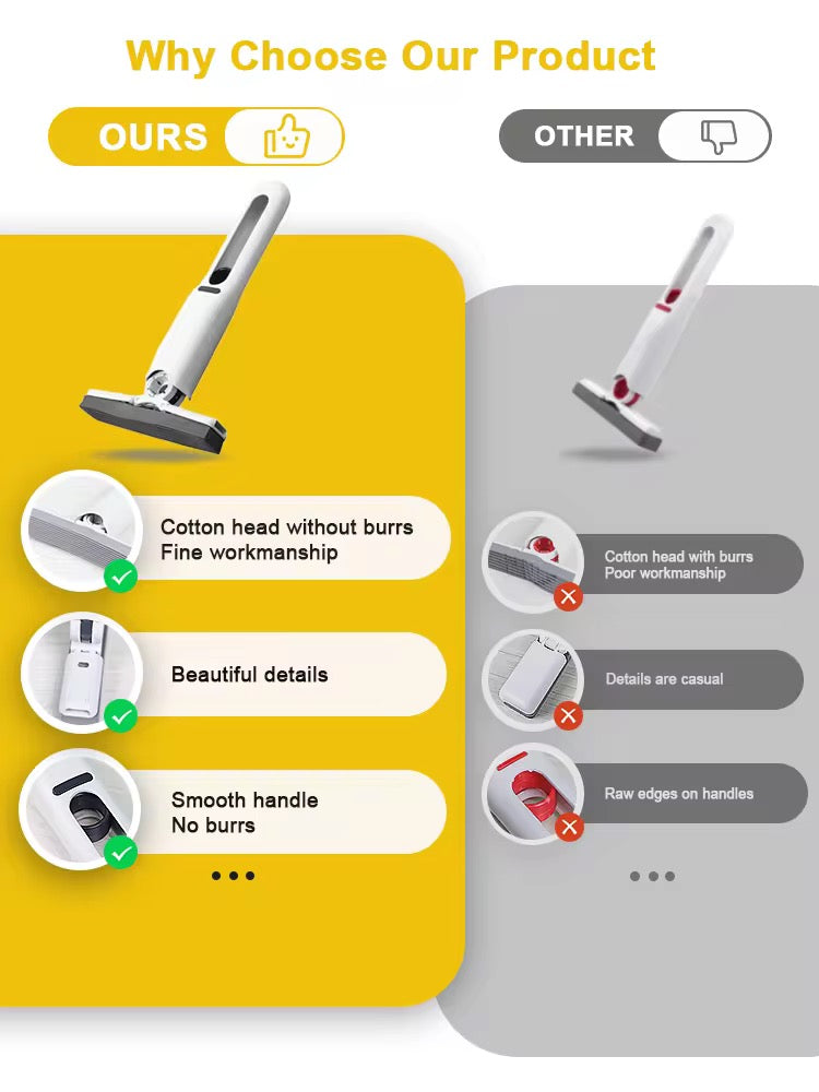 Portable Mini Mop Self-Squeeze